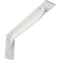 Ekena Millwork Embrey Steel Bracket, Hammered White 2"W x 14"D x 5 1/4"H BKTM02X14X05EBHWH - alternate 1